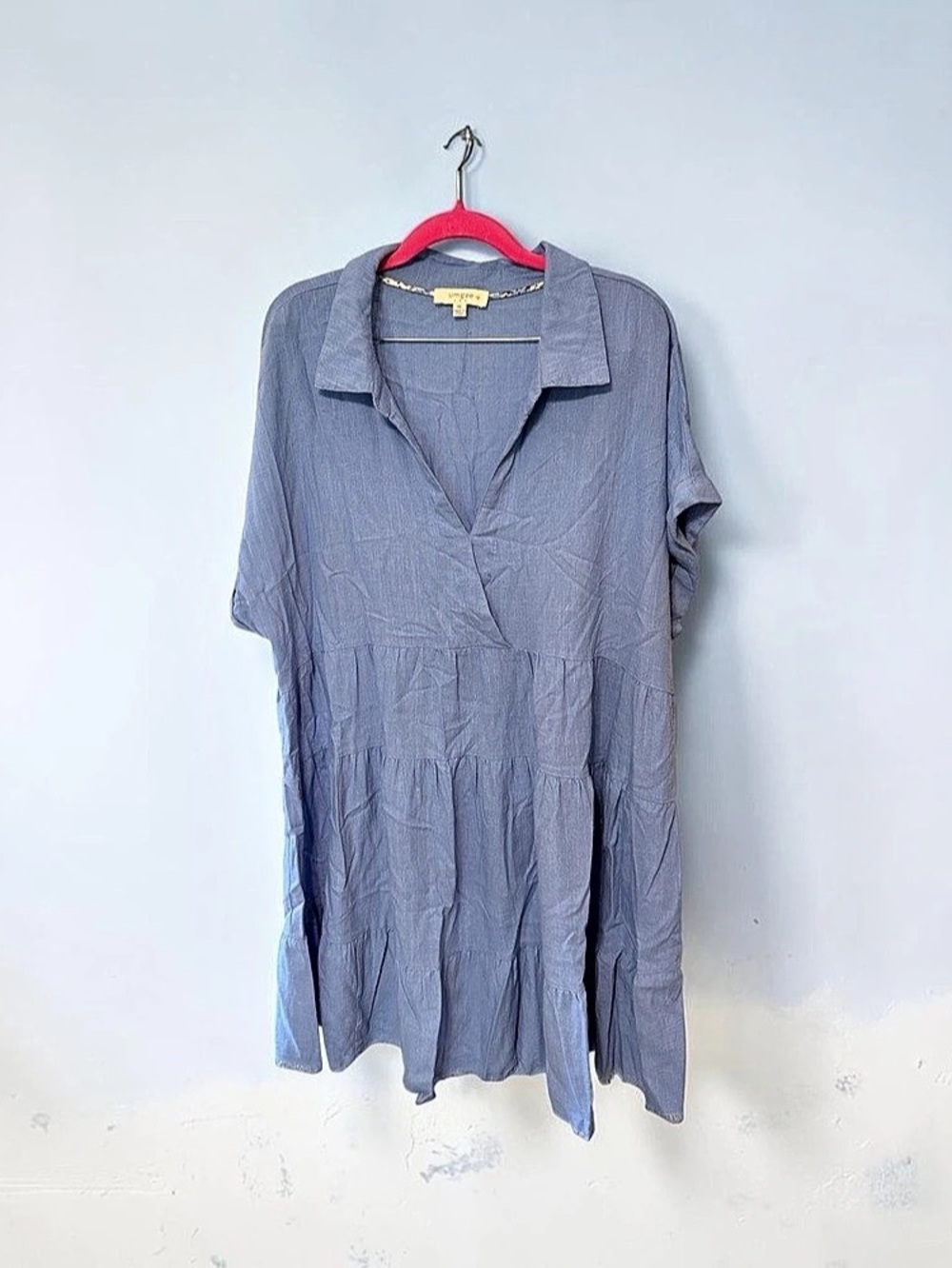 Umgee Mini Dress in Blue Size XL Like New